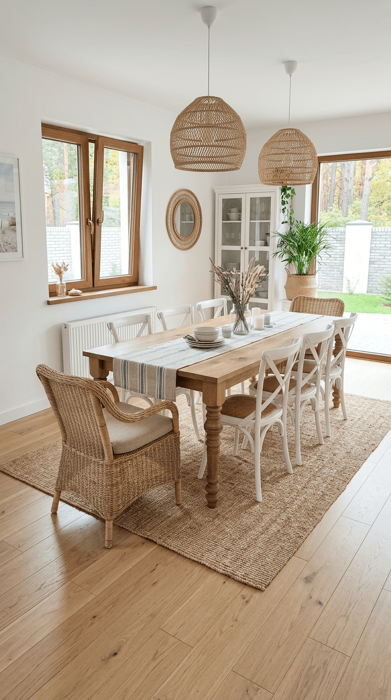 Návrh interiéru ve stylu Coastal / Hamptons styl — dining_room od GenRoom AI