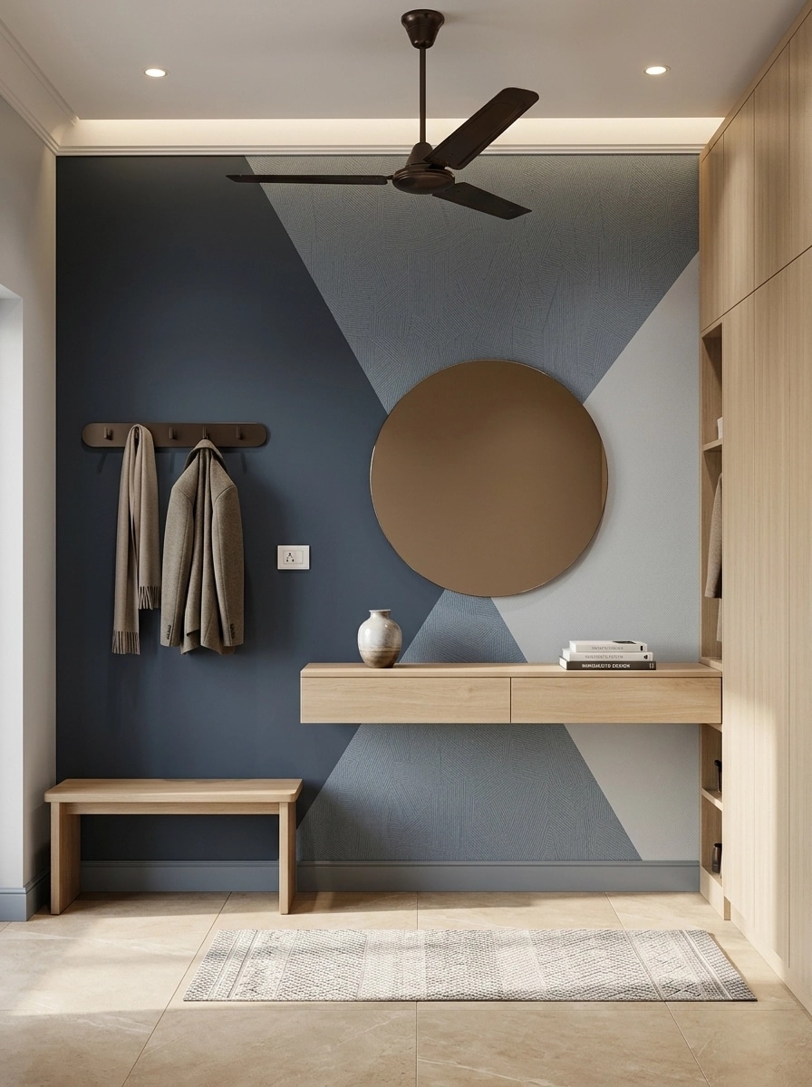 Minimalism Hallway design — interior photo by GenRoom AI