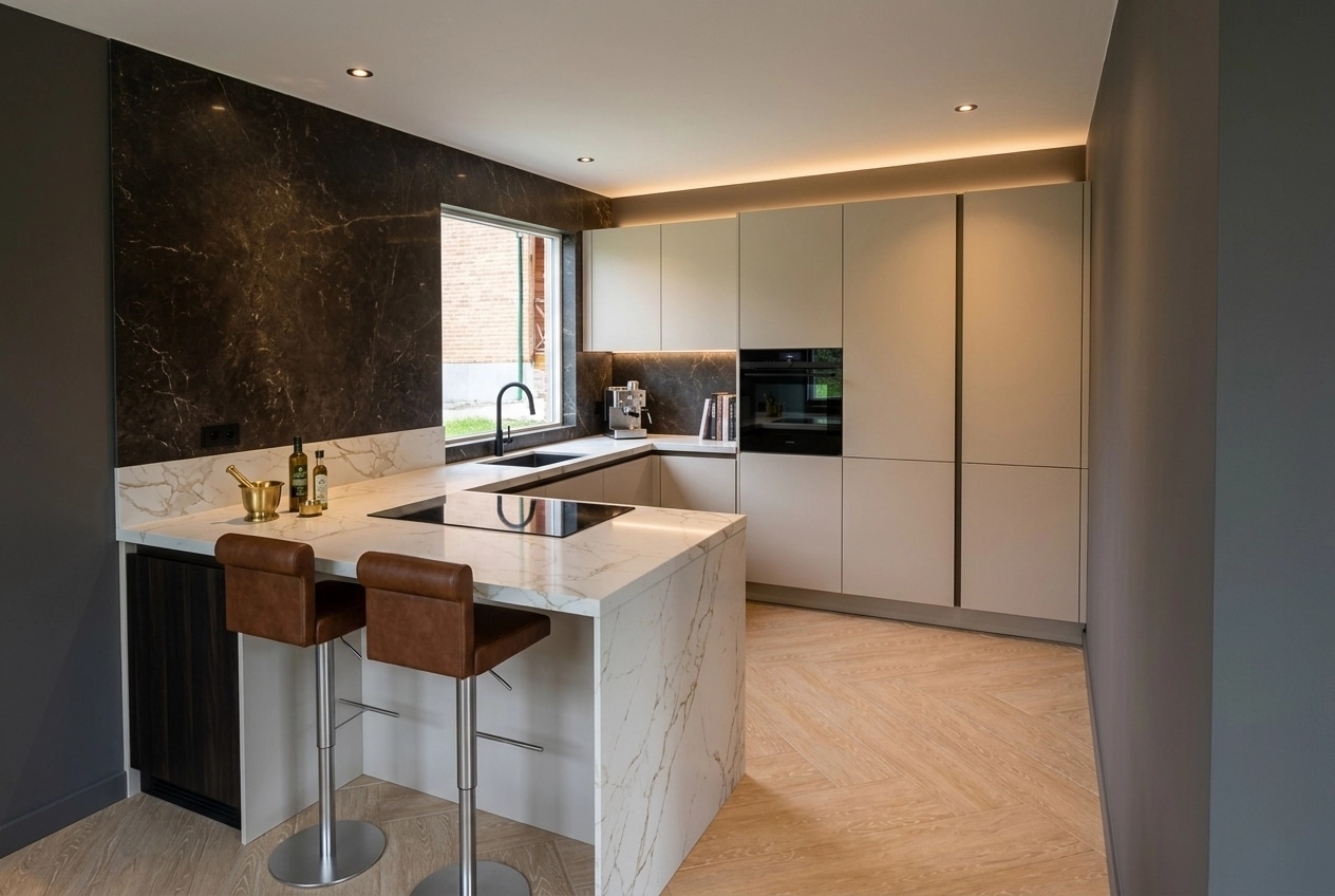 Kitchen interior in Contemporary style — photo by GenRoom AI