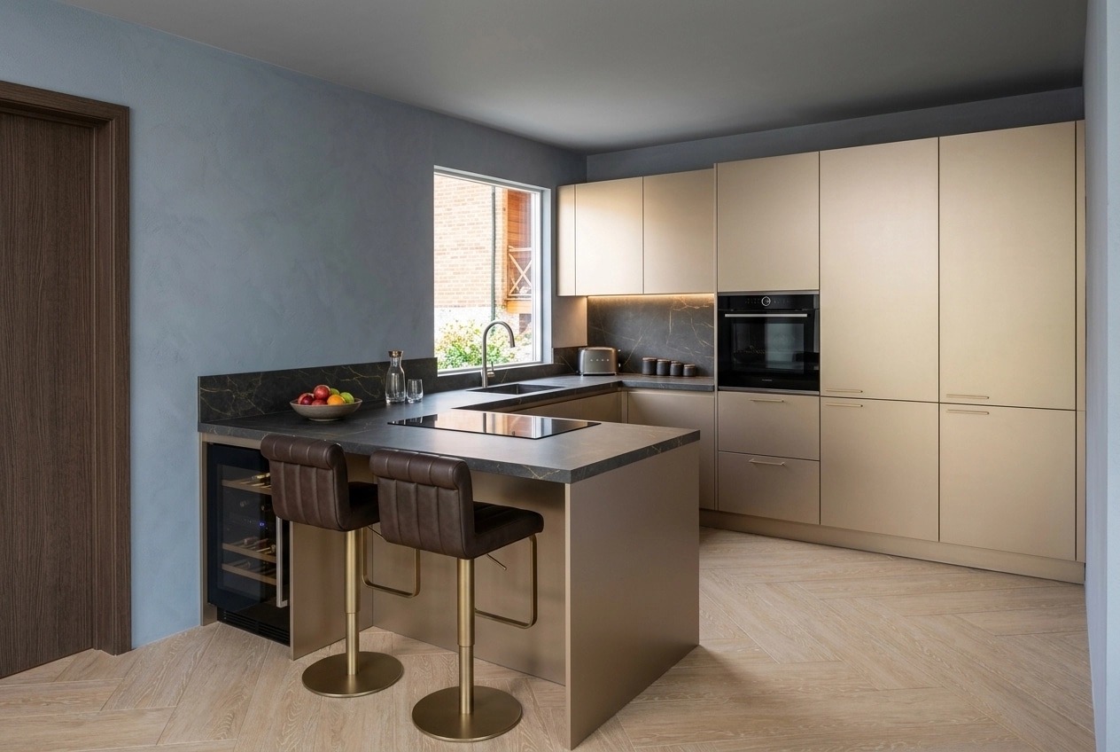 Minimalism Kitchen design — interior photo by GenRoom AI