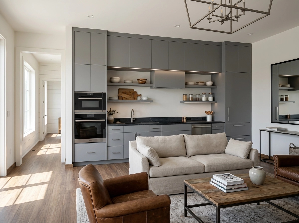 Modern Farmhouse Living Room design — interior photo by GenRoom AI