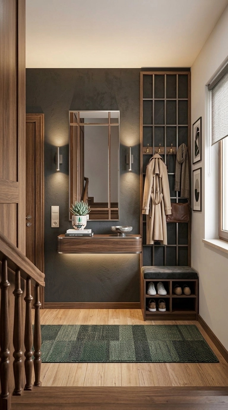 Hallway interior in Contemporary style — photo by GenRoom AI