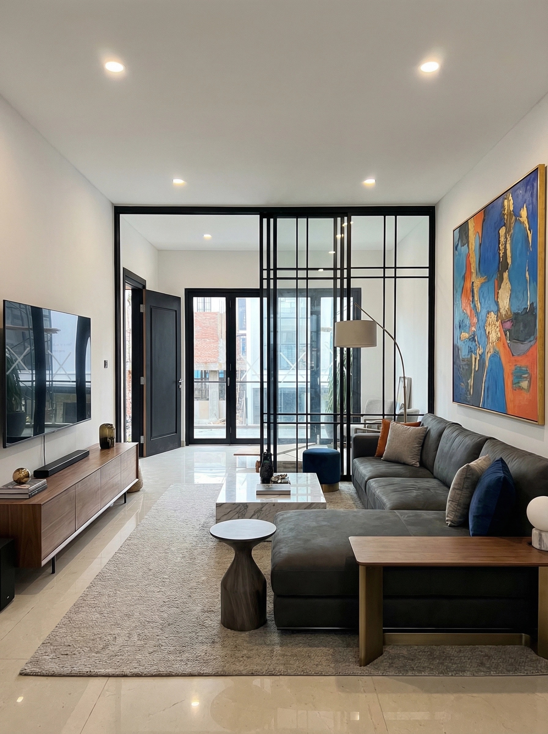 Interior design in Contemporary style — Living Room by GenRoom AI