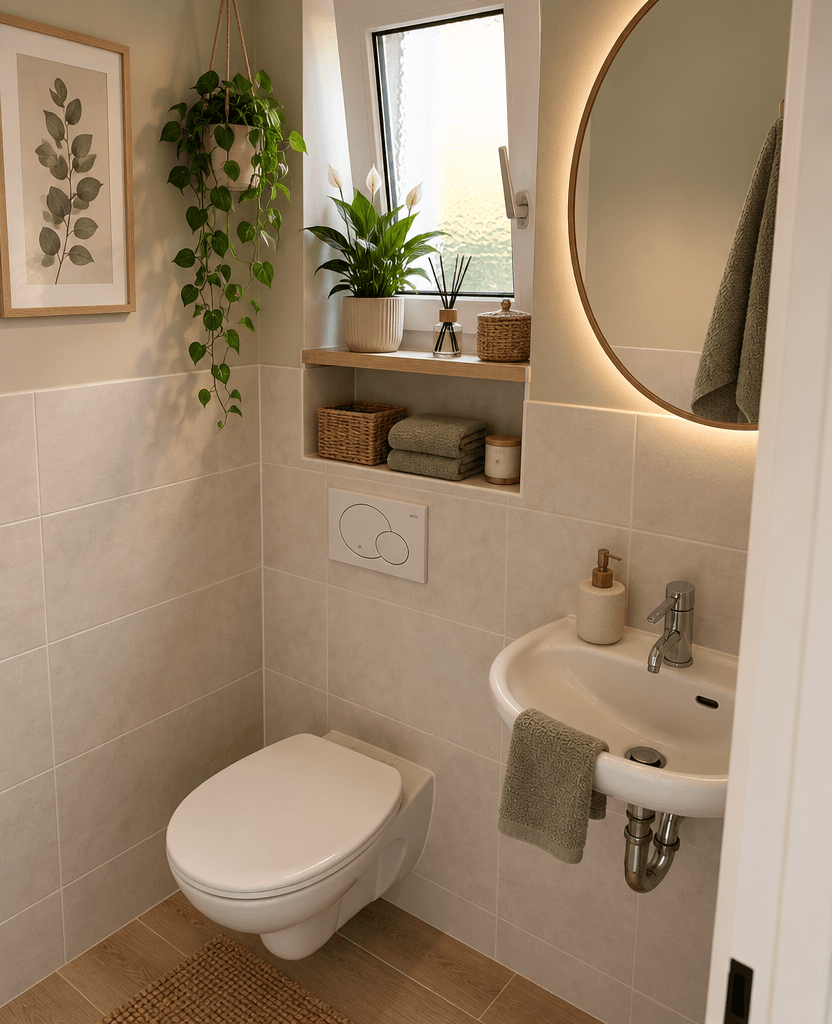 Scandinavian Bathroom design — interior photo by GenRoom AI