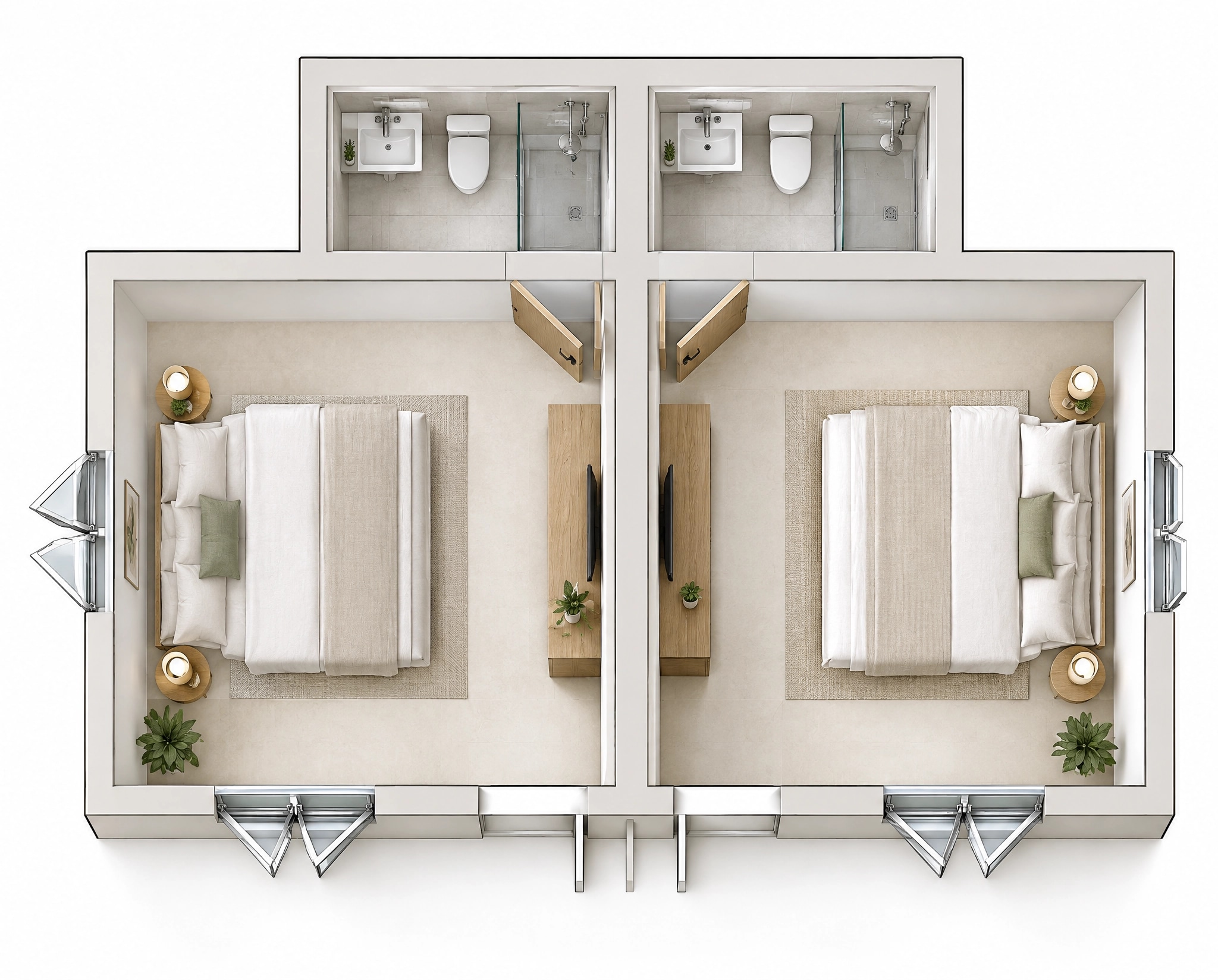 Interior design in Minimalism style — Living Room by GenRoom AI