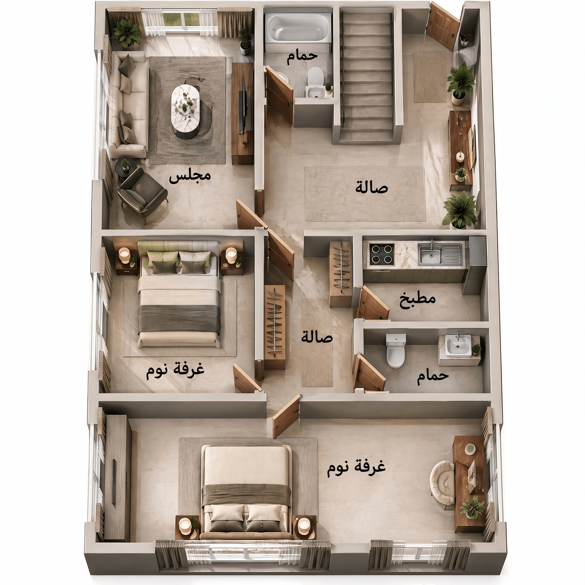Interior design in Contemporary style — Living Room by GenRoom AI