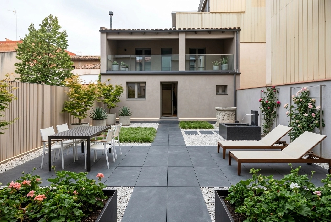 Landscape design in Minimalist Yard style — Yard by GenRoom AI
