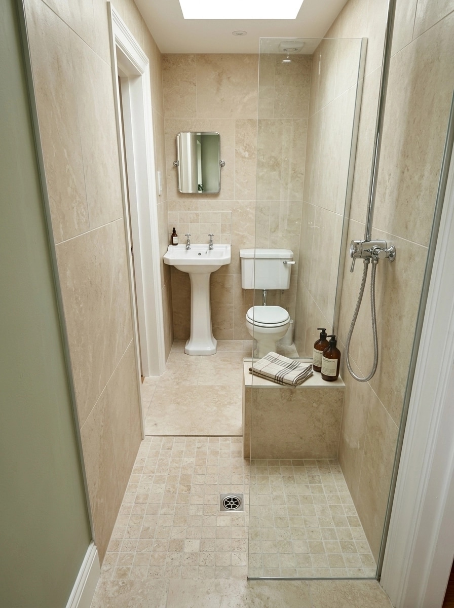 Bathroom interior in British style — photo by GenRoom AI