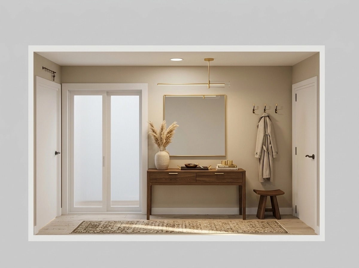 Hallway interior in Modern Farmhouse style — photo by GenRoom AI