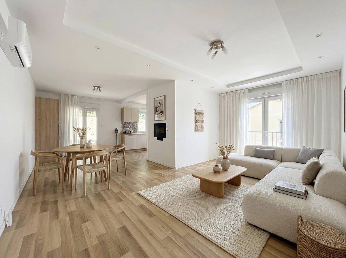 Interior design in Coastal / Hamptons style — Living Room by GenRoom AI