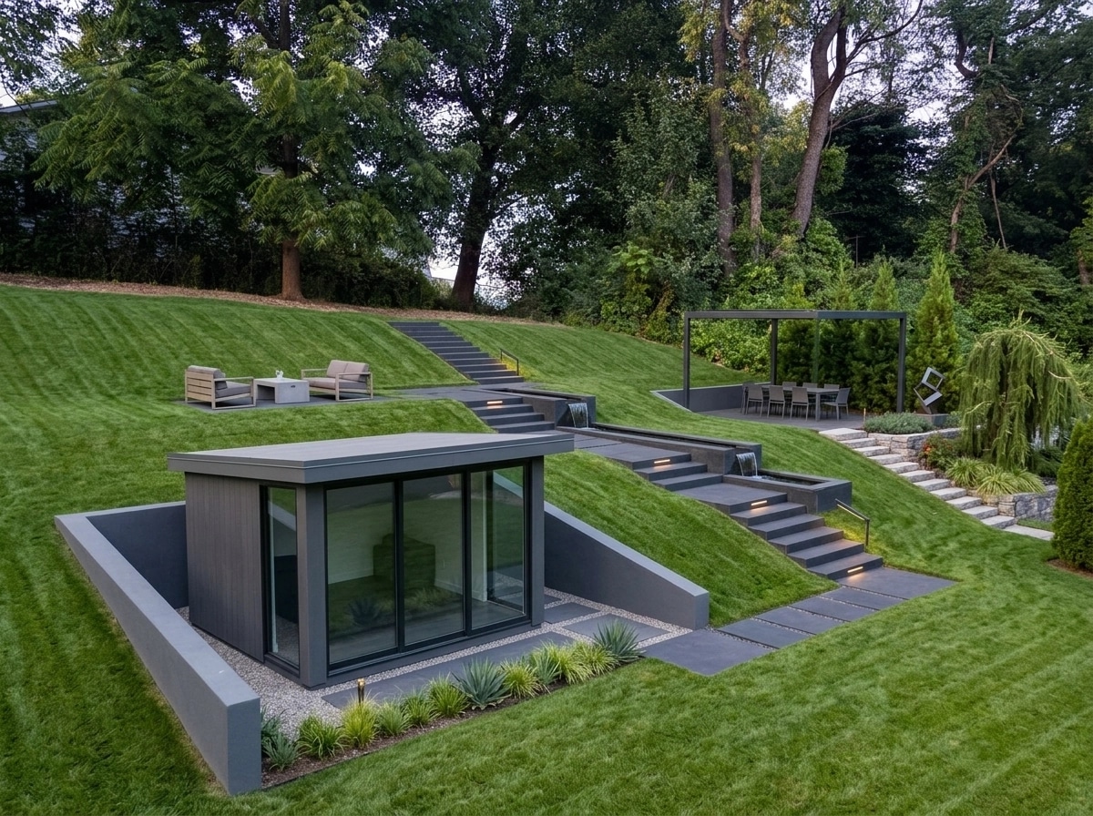 Landscape design in Minimalist Yard style — Yard by GenRoom AI