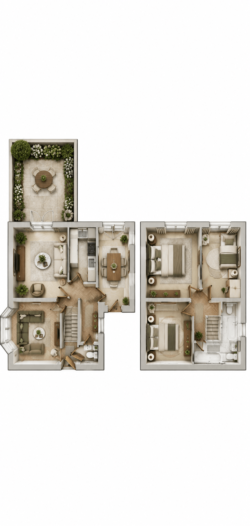 Neoclassic Soggiorno design — interior photo by GenRoom AI