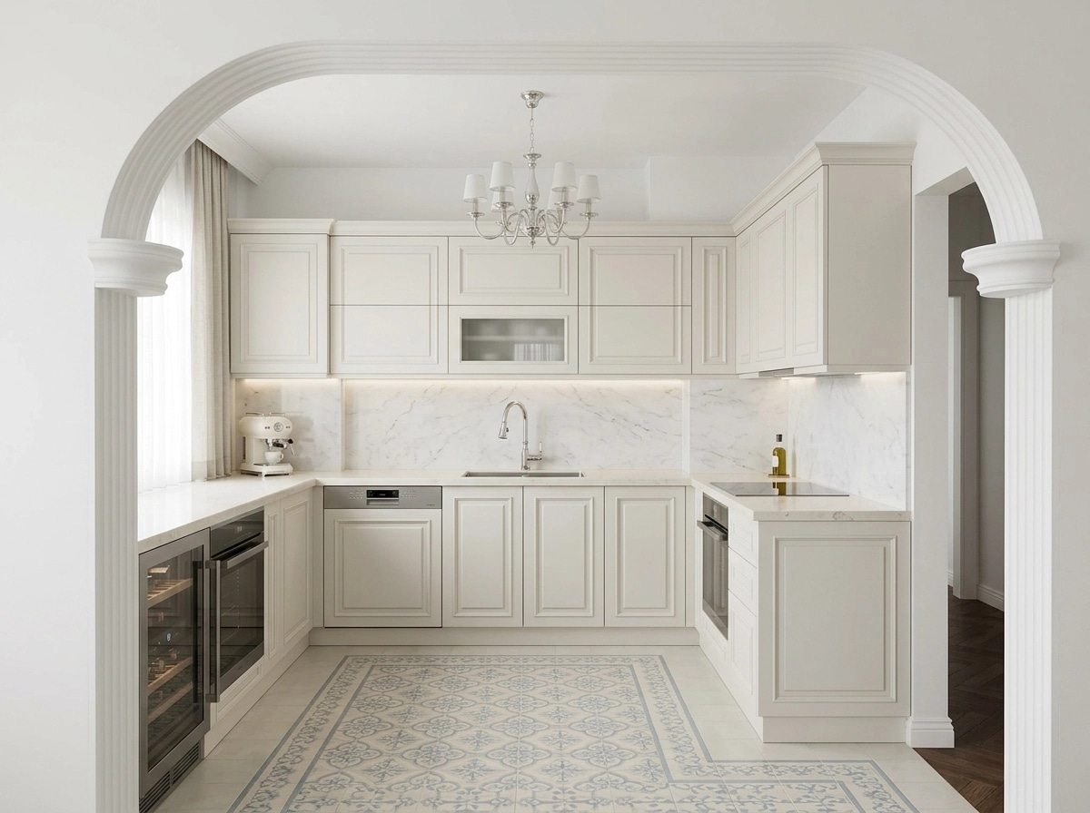 Neoclassic Mutfak design — interior photo by GenRoom AI