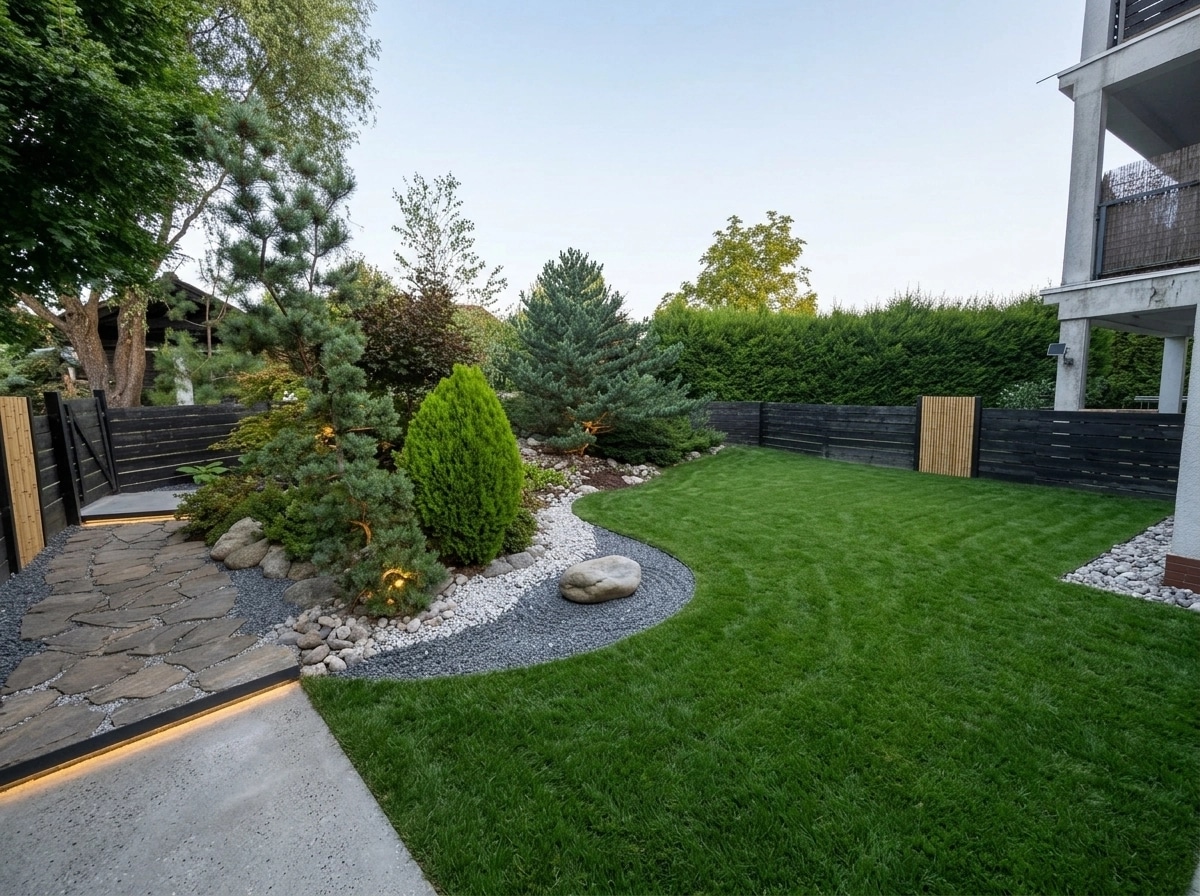Landscape design in Minimalist Yard style — Yard by GenRoom AI