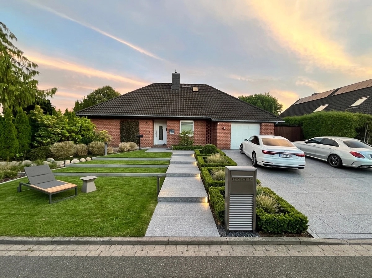 Landscape design in Minimalist Yard style — Yard by GenRoom AI