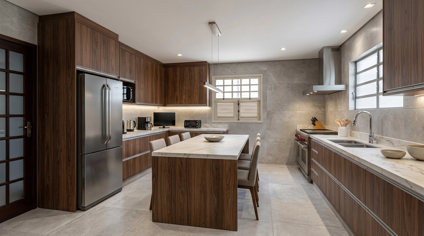 Kitchen interior in Contemporary style — photo by GenRoom AI