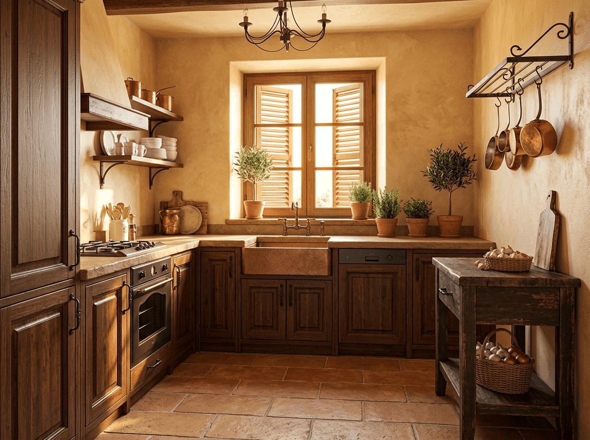 Tuscan Kitchen design — interior photo by GenRoom AI