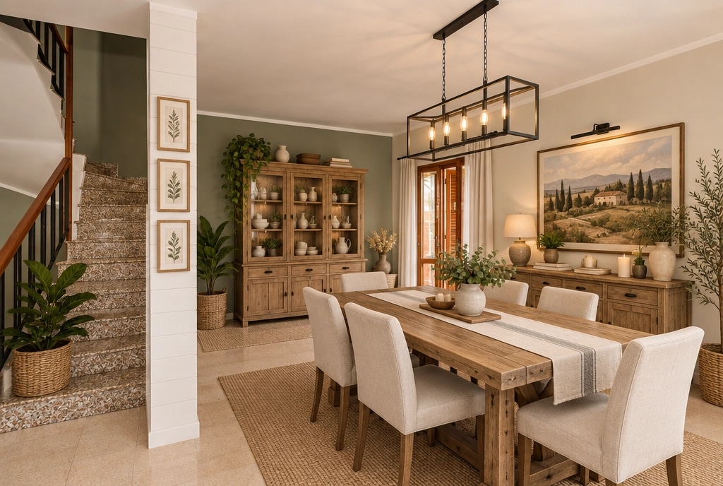 Interior design in Modern Farmhouse style — dining_room by GenRoom AI