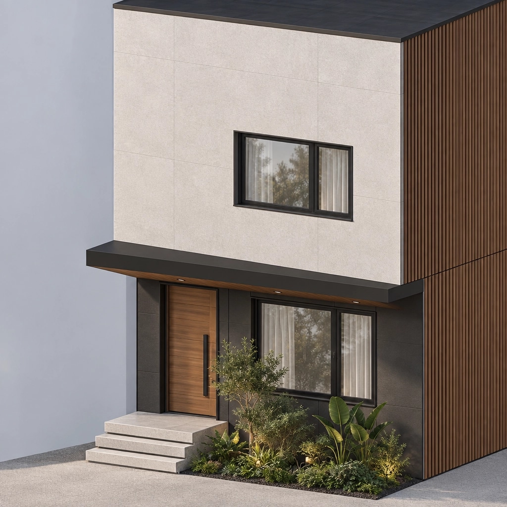 Facade design in Contemporary Facade style — Facade by GenRoom AI