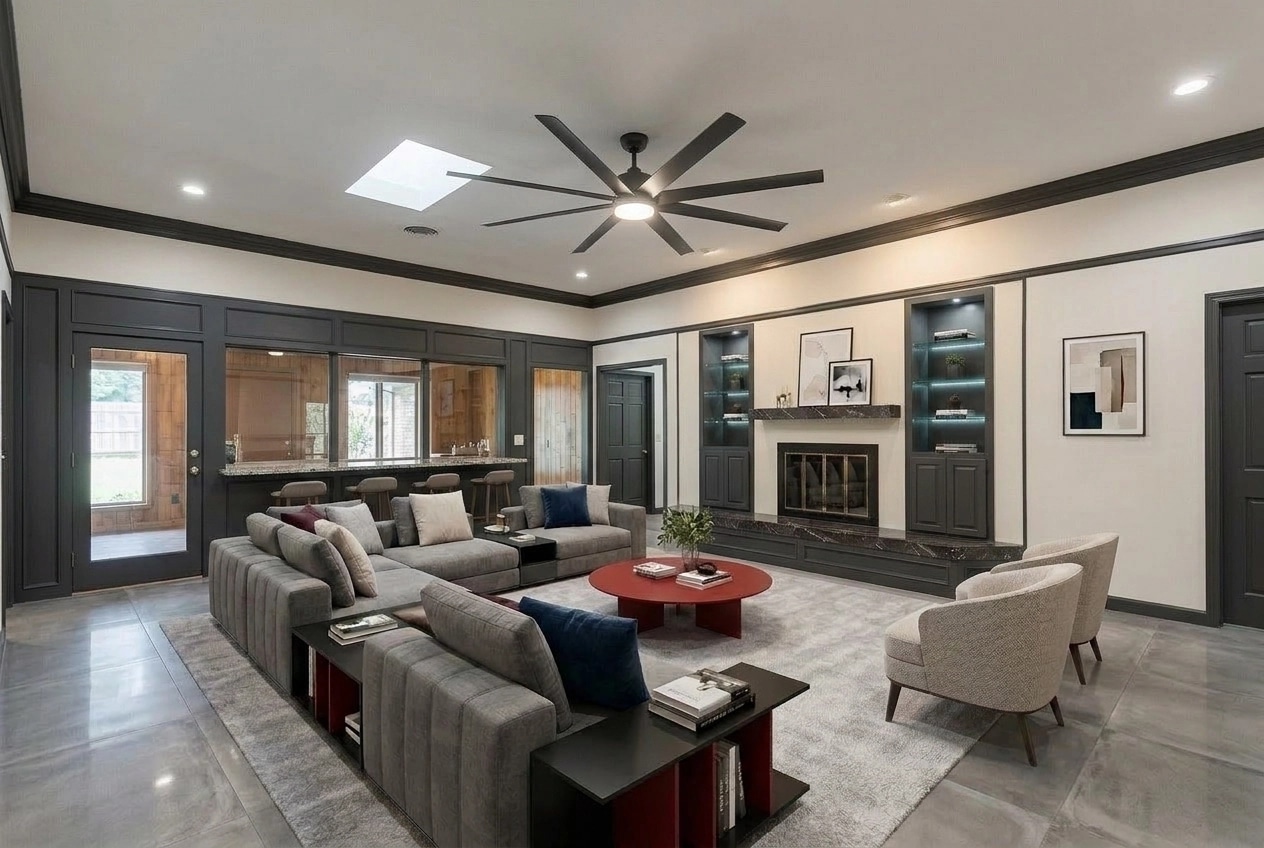 Interior design in Contemporary style — Living Room by GenRoom AI