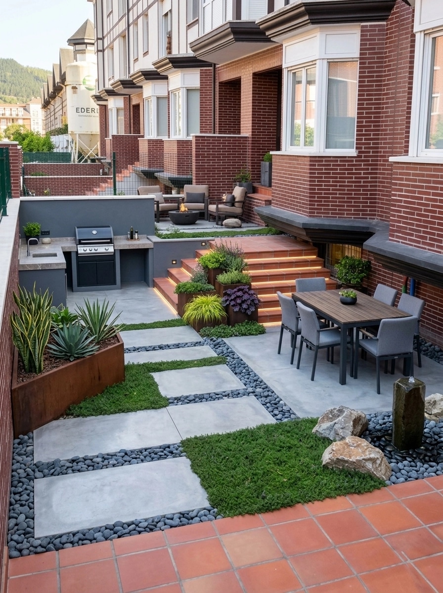 Landscape design in Contemporary Yard style — Yard by GenRoom AI