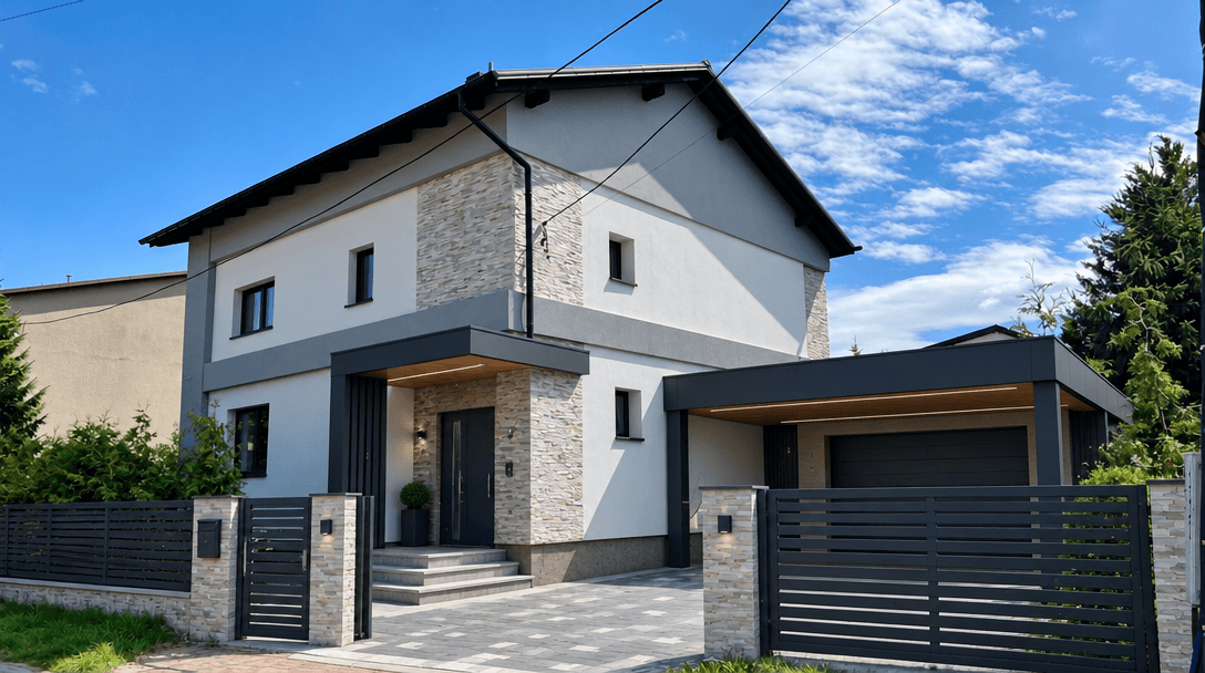 Hi-Tech Facade Cephe design — facade photo by GenRoom AI