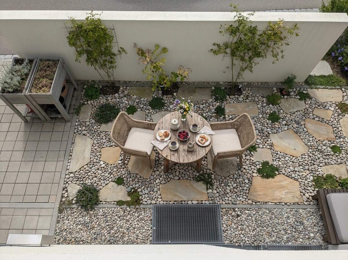 Landscape design in Eco Natural Garden style — Yard by GenRoom AI