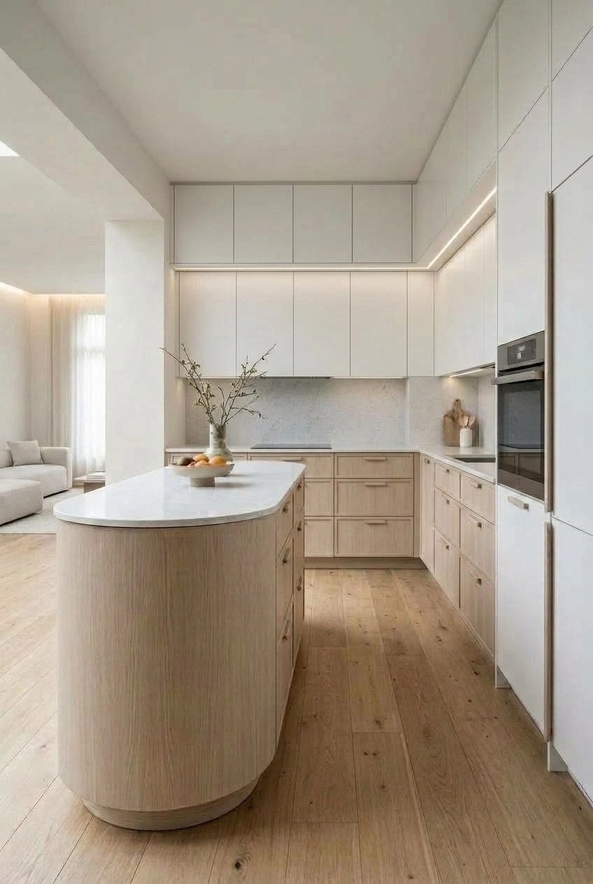 Kitchen interior in Scandinavian style — photo by GenRoom AI