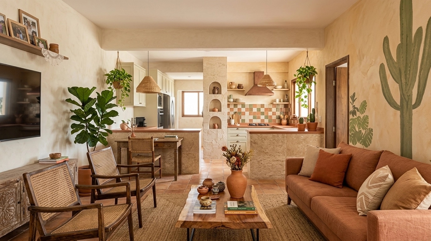 Interior design in Mediterranean style — Living Room by GenRoom AI