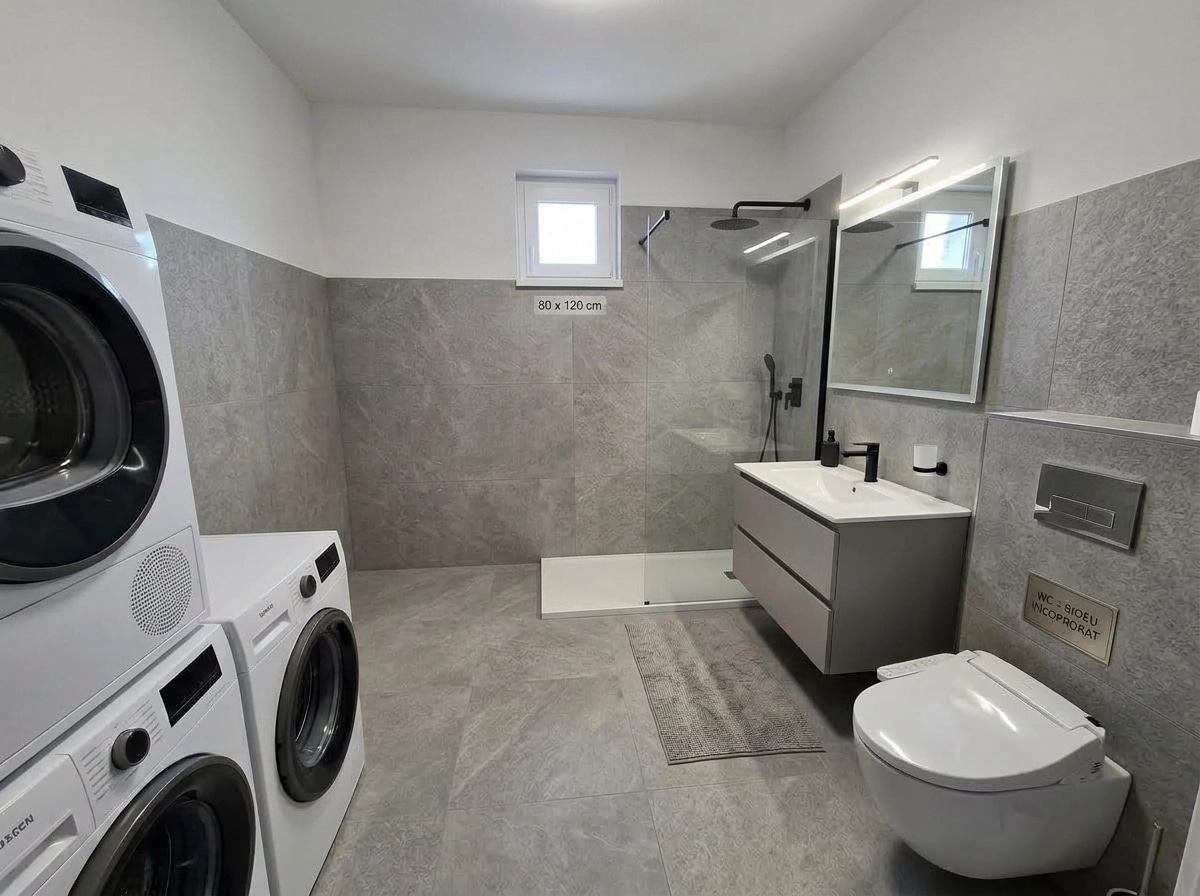 Bathroom interior in no_style style — photo by GenRoom AI