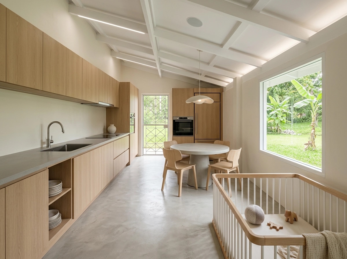 Minimalism Kitchen design — interior photo by GenRoom AI