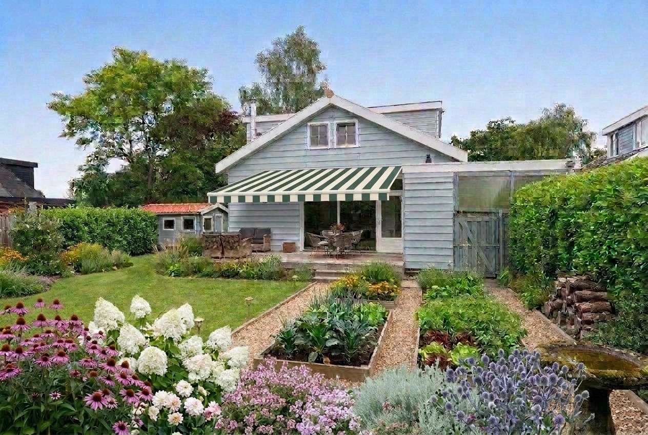 Landscape design in Eco Natural Garden style — Yard by GenRoom AI