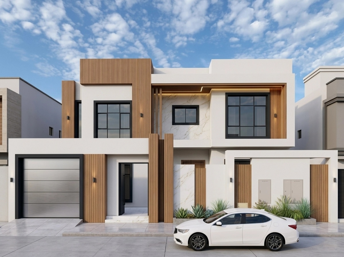 Facade design in Contemporary Facade style — Facade by GenRoom AI