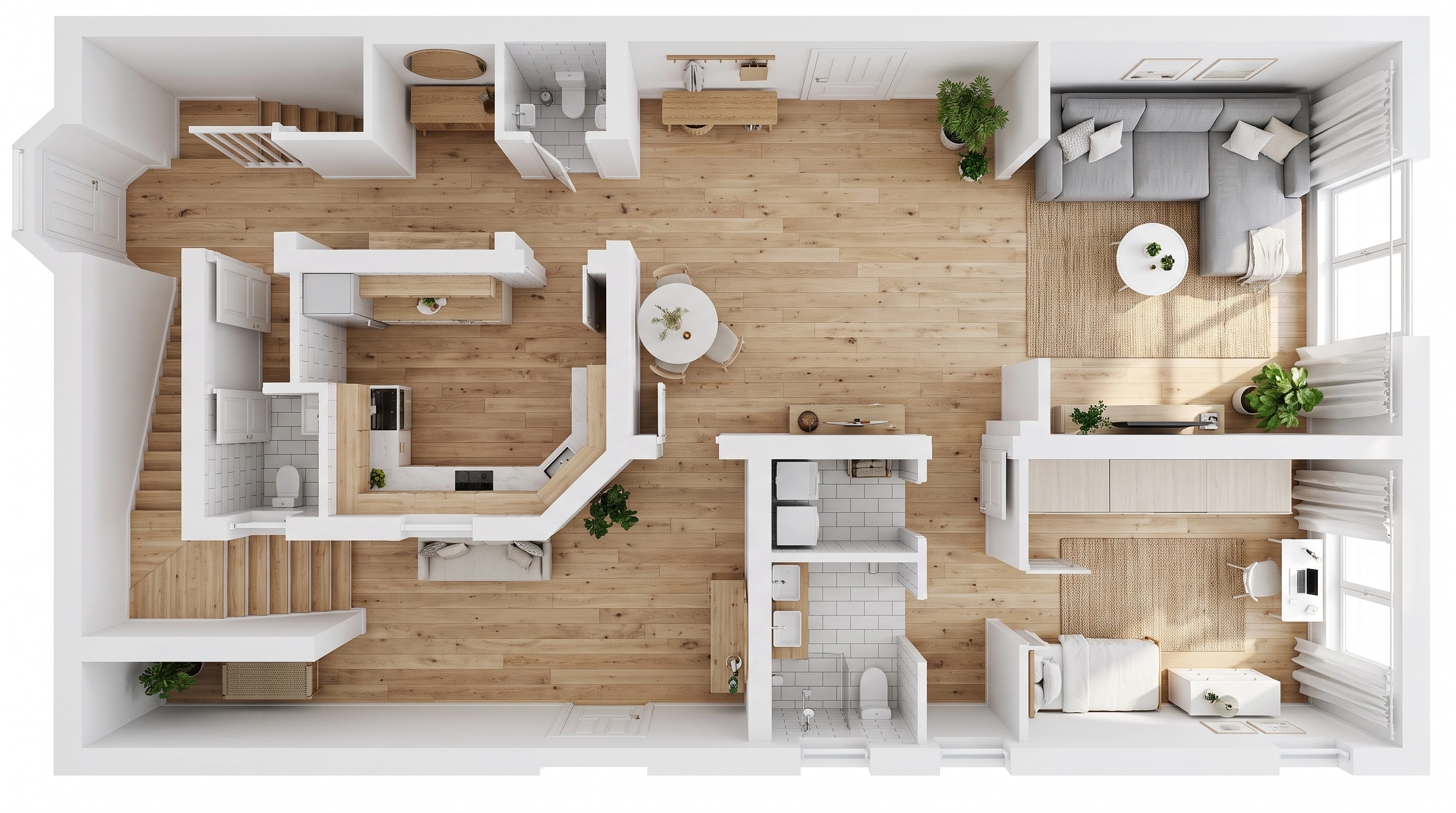 Scandinavian Living Room design — interior photo by GenRoom AI