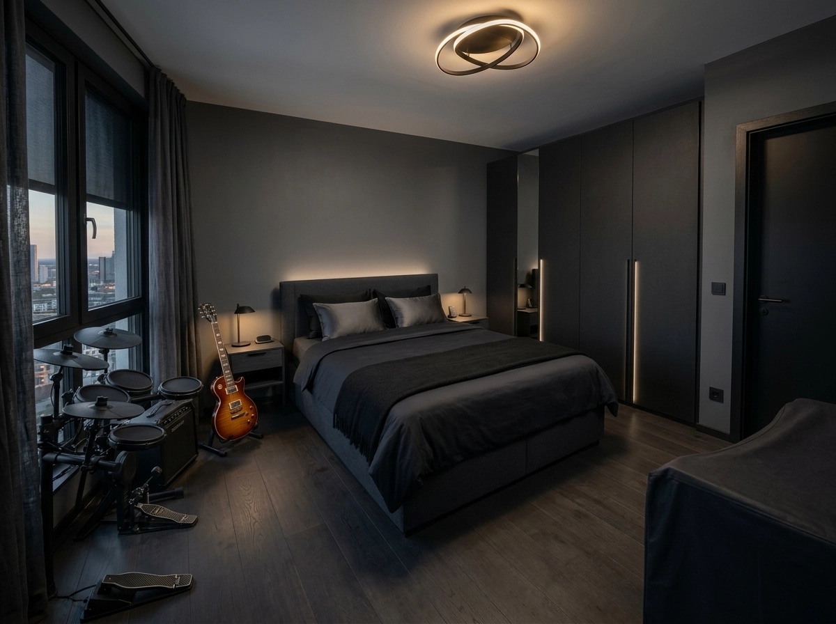 Interior design in Blacktec style — Bedroom by GenRoom AI