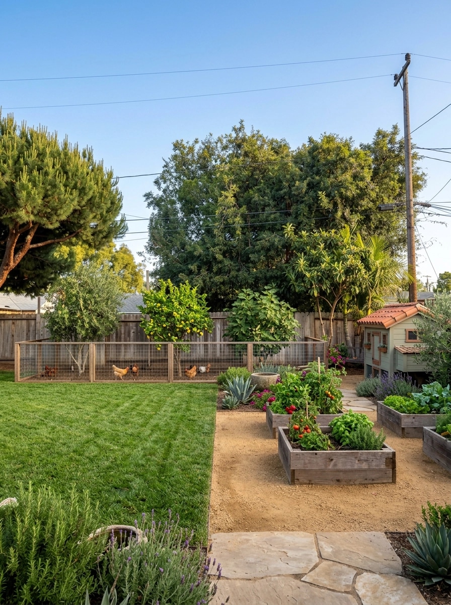 Landscape design in Mediterranean Yard style — Yard by GenRoom AI
