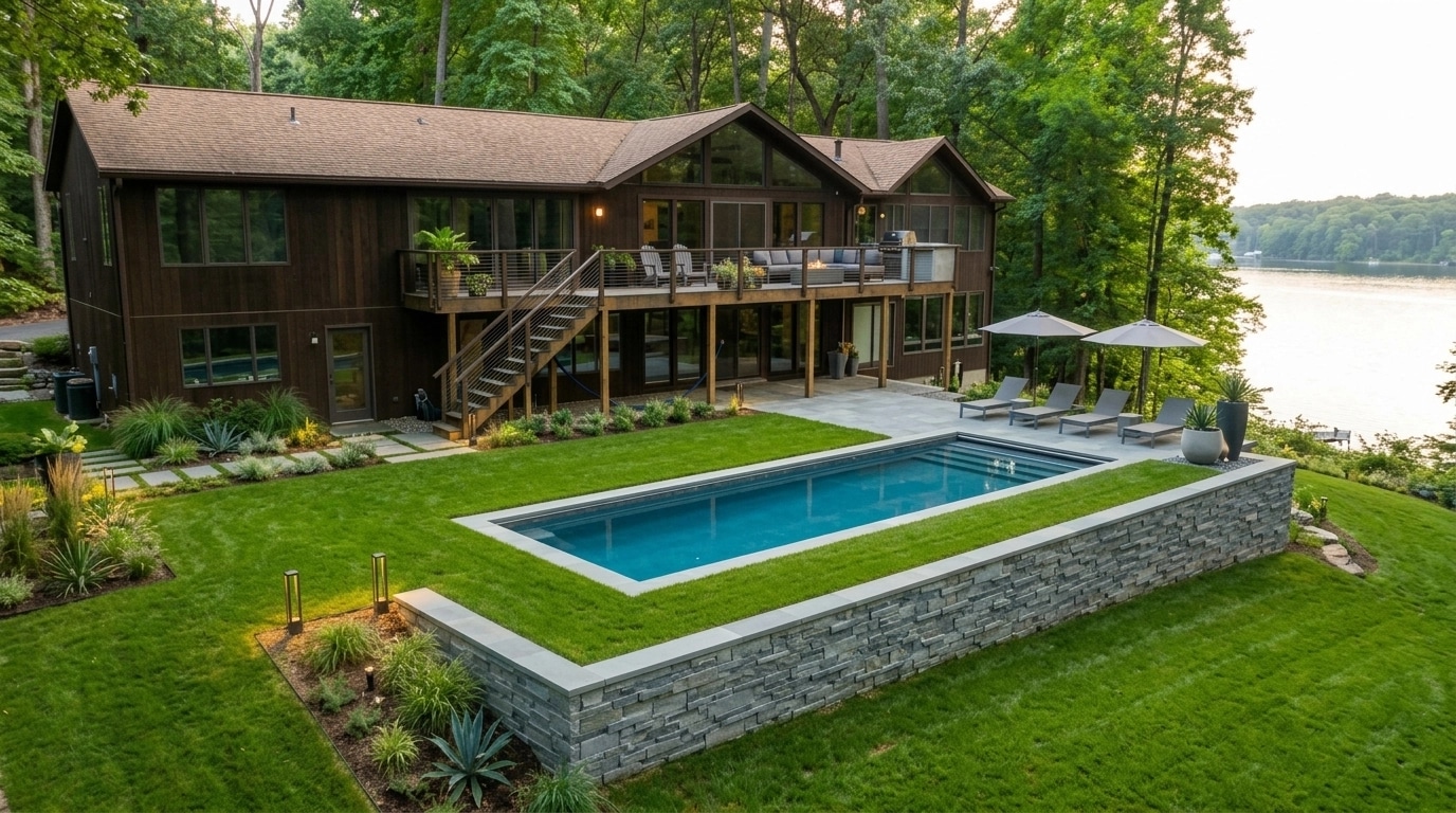 Landscape design in Contemporary Yard style — Yard by GenRoom AI