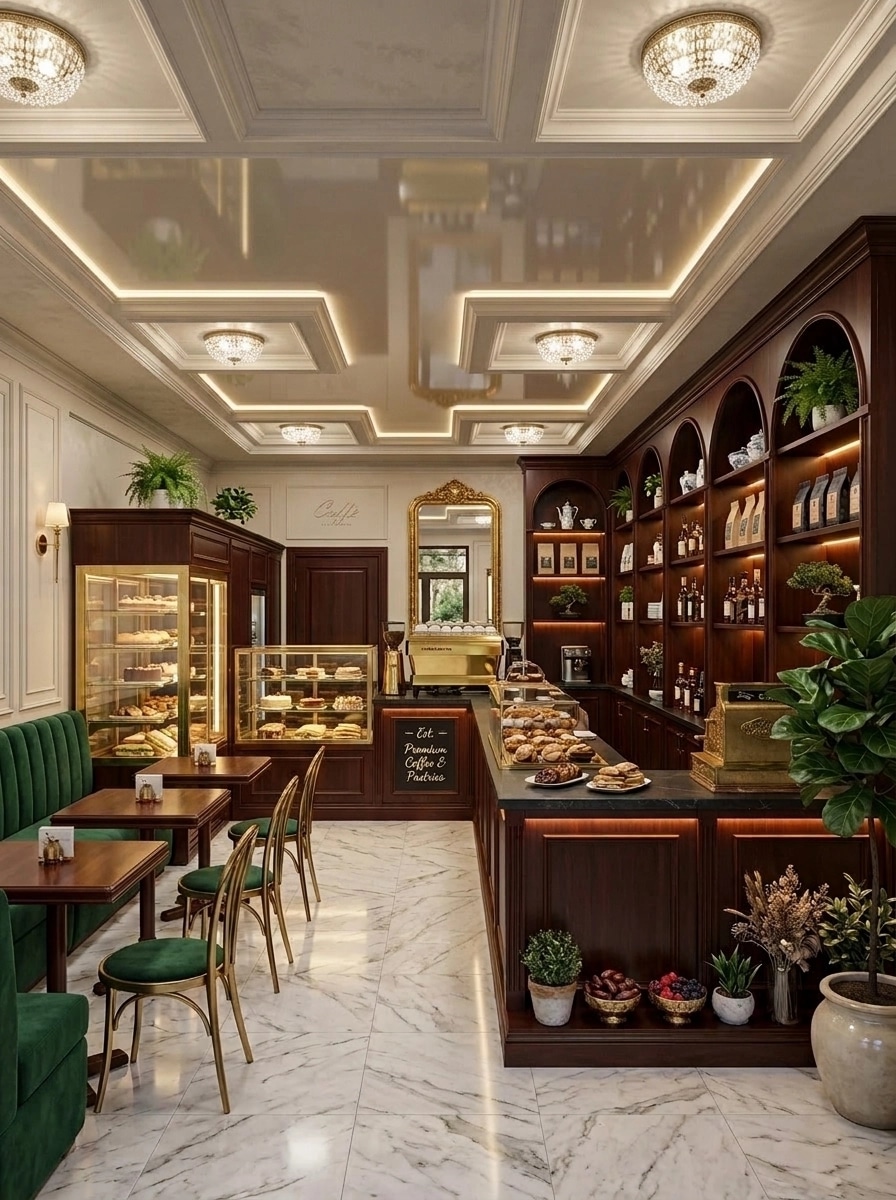 Interior design in Classic style — cafe by GenRoom AI