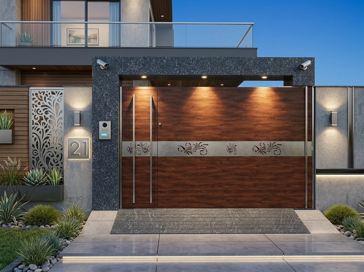 Contemporary Facade Fachada design — facade photo by GenRoom AI