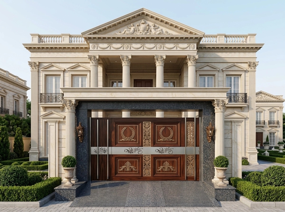 Neoclassic Facade Fachada design — facade photo by GenRoom AI