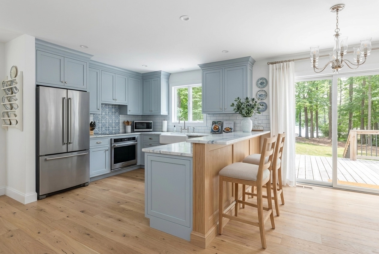 Coastal / Hamptons Kitchen design — interior photo by GenRoom AI