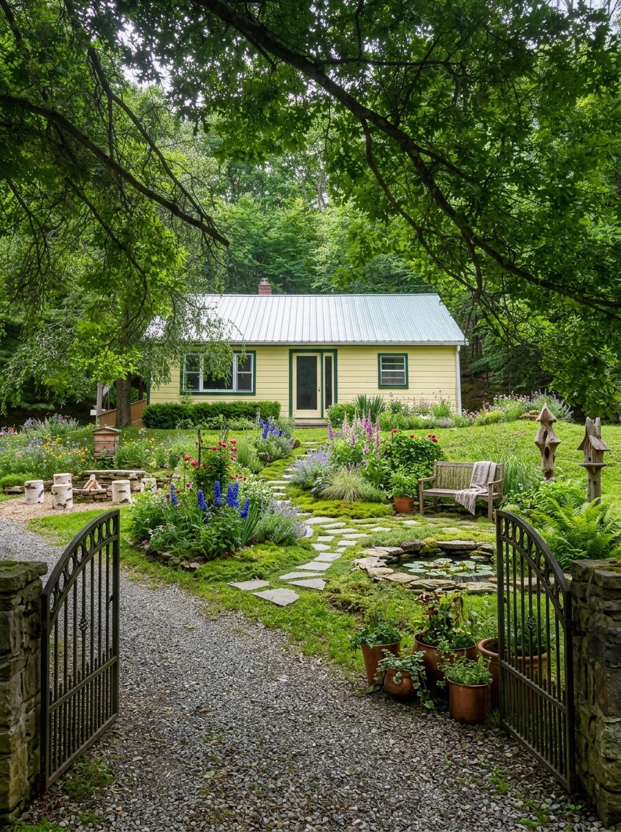 Landscape design in Eco Natural Garden style — Yard by GenRoom AI