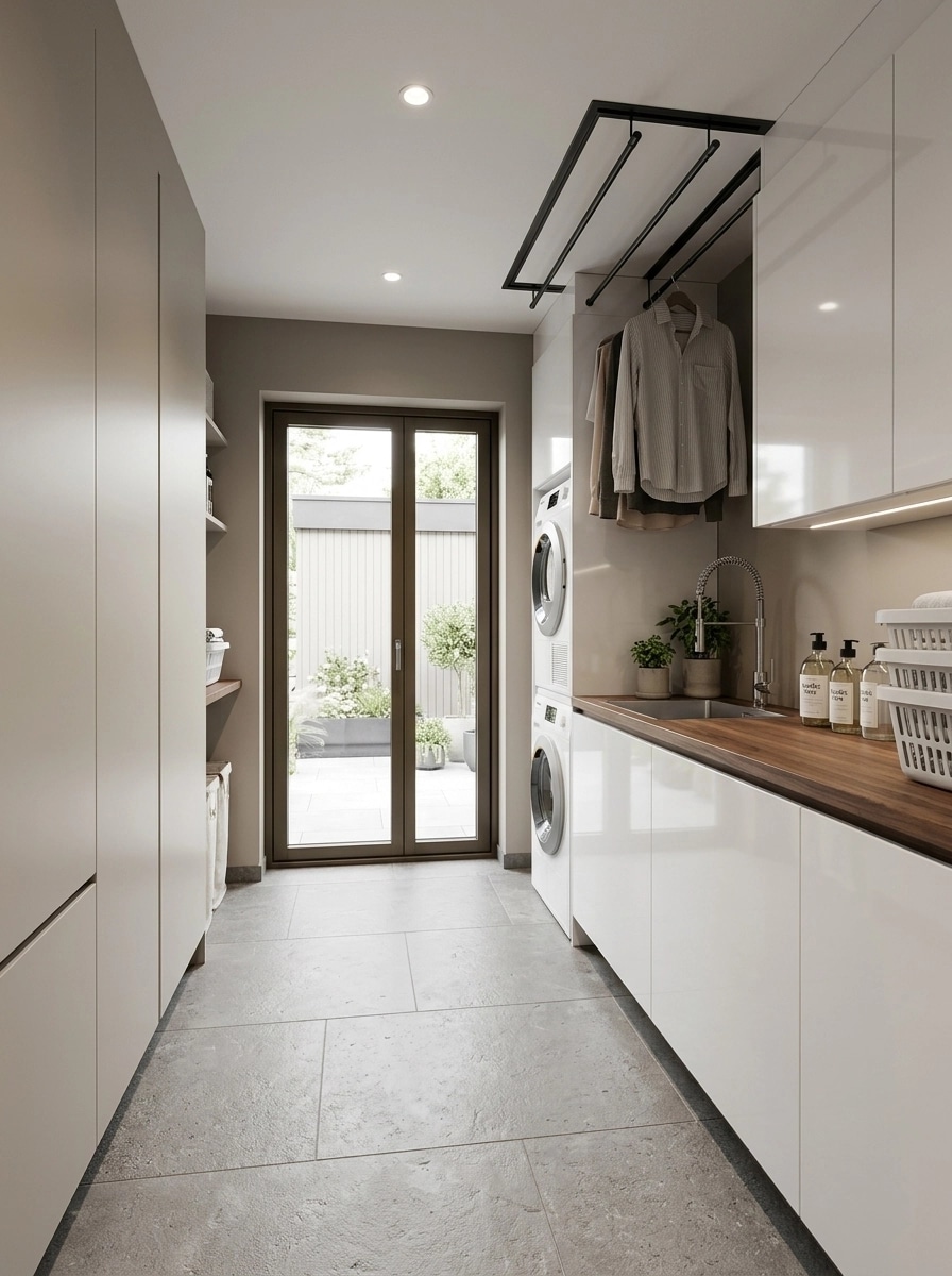 Interior design in Contemporary style — laundry by GenRoom AI