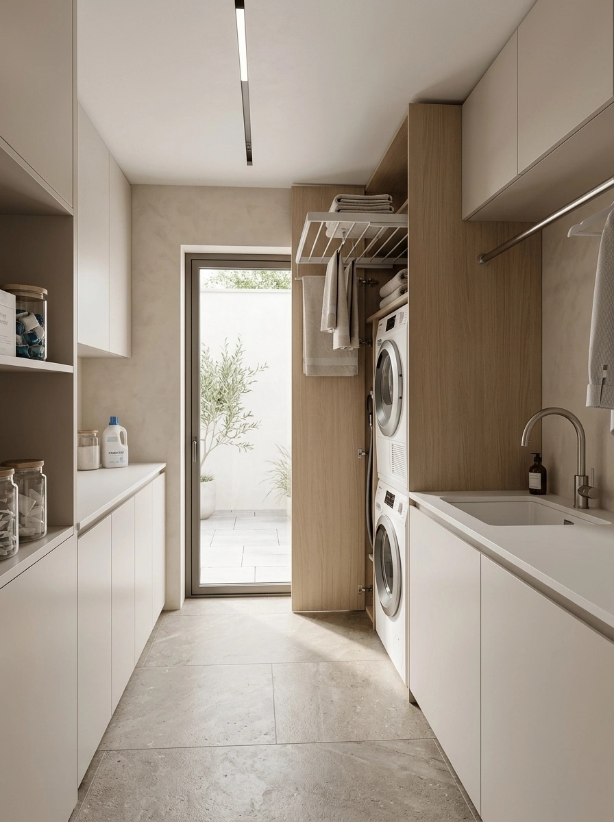 Interior design in Minimalism style — laundry by GenRoom AI