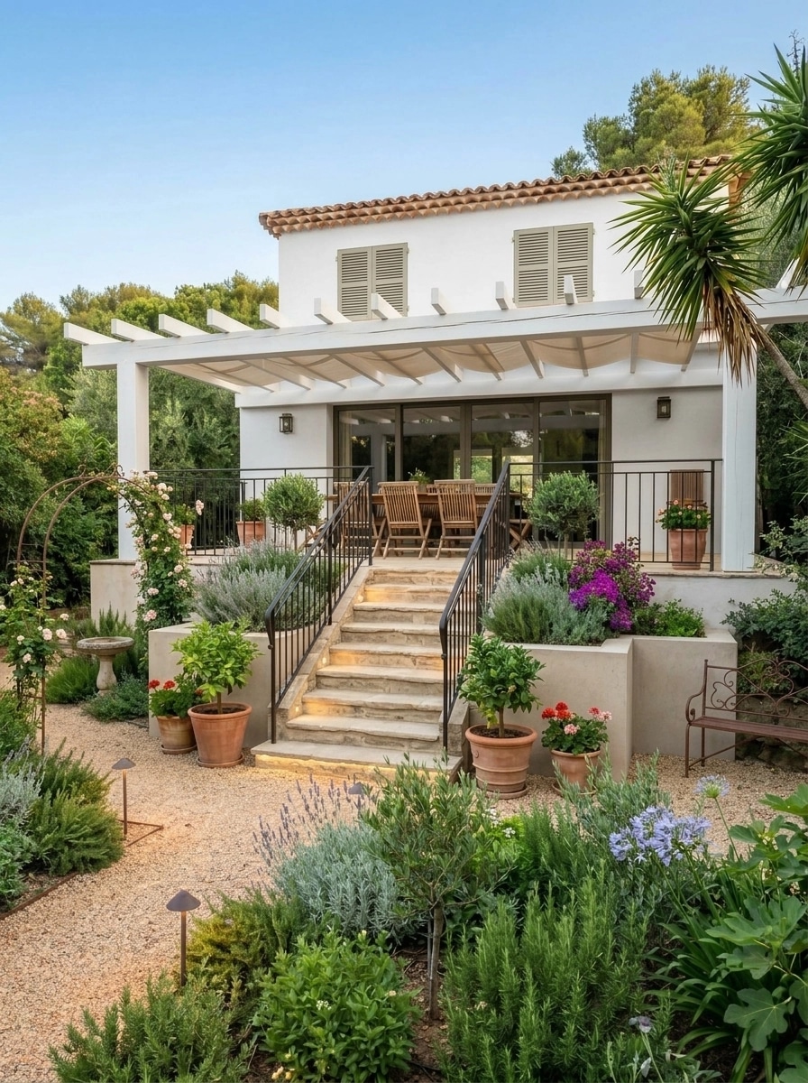 Design paisagístico em estilo Provence Garden — Jardim por GenRoom AI