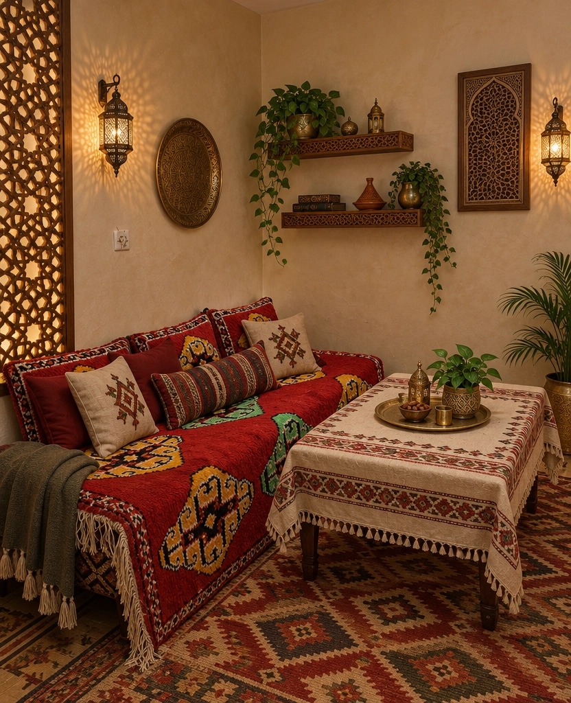 Interior design in Arabian / Moroccan style — Living Room by GenRoom AI