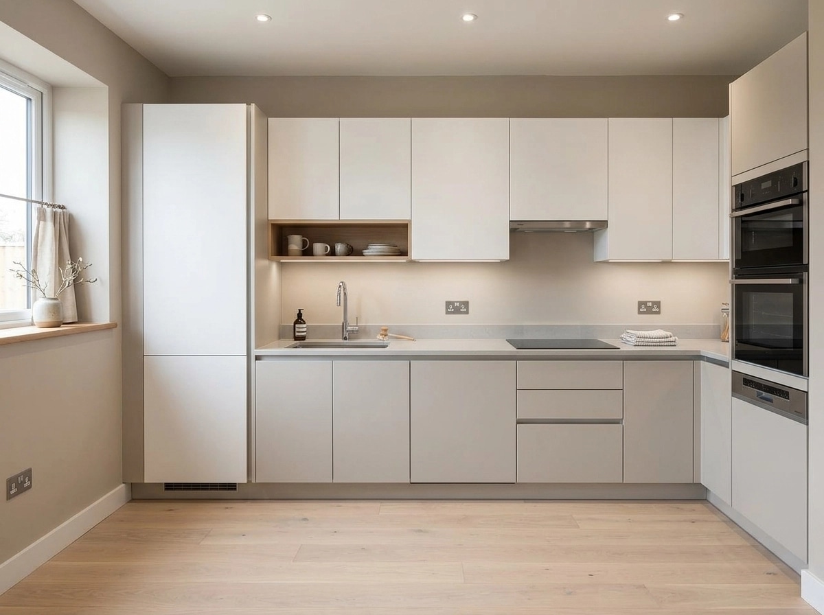 Kitchen interior in Scandinavian style — photo by GenRoom AI