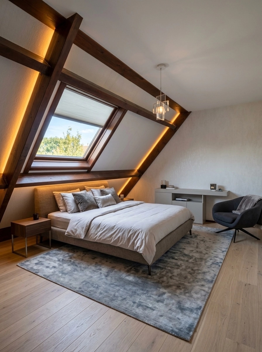Contemporary Bedroom design — interior photo by GenRoom AI