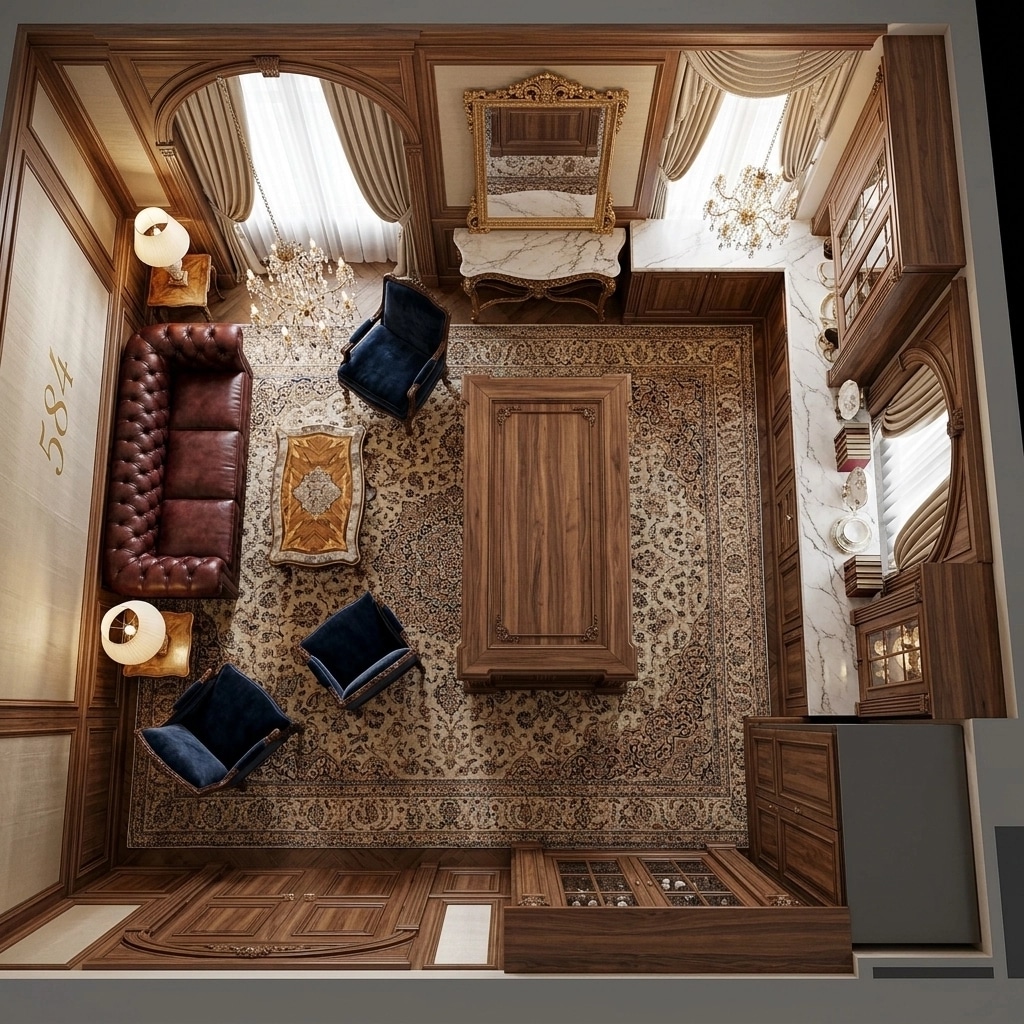 Interior design in Classic style — Living Room by GenRoom AI