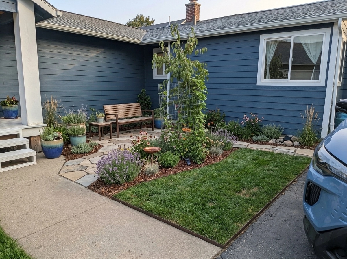 Landscape design in Eco Natural Garden style — Yard by GenRoom AI